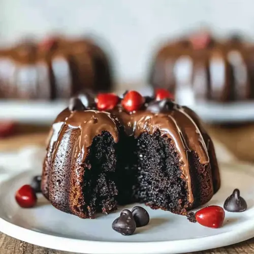 Mini Chocolate Lava Bundt Cake