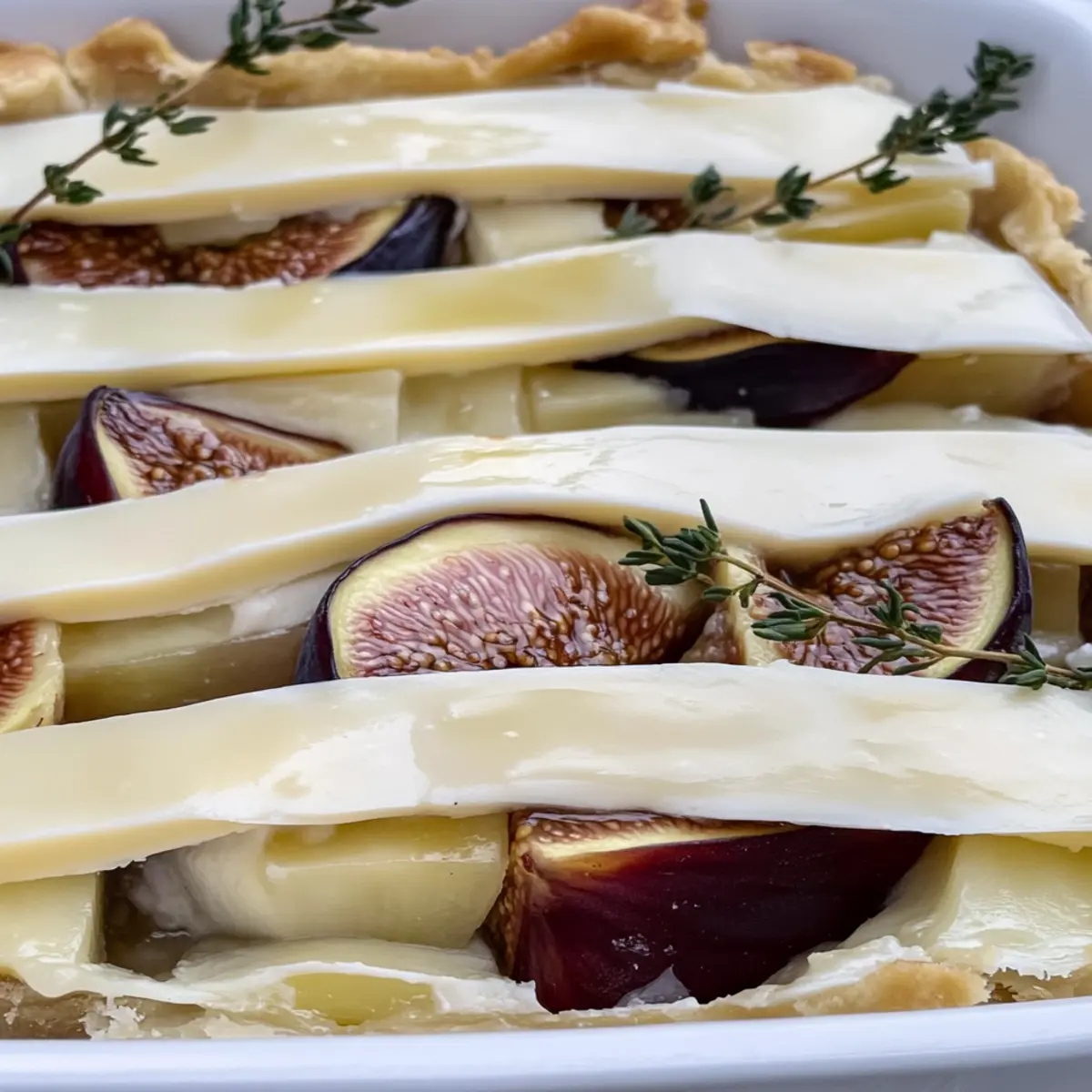 Fig and Brie Fillo Crinkle Pie