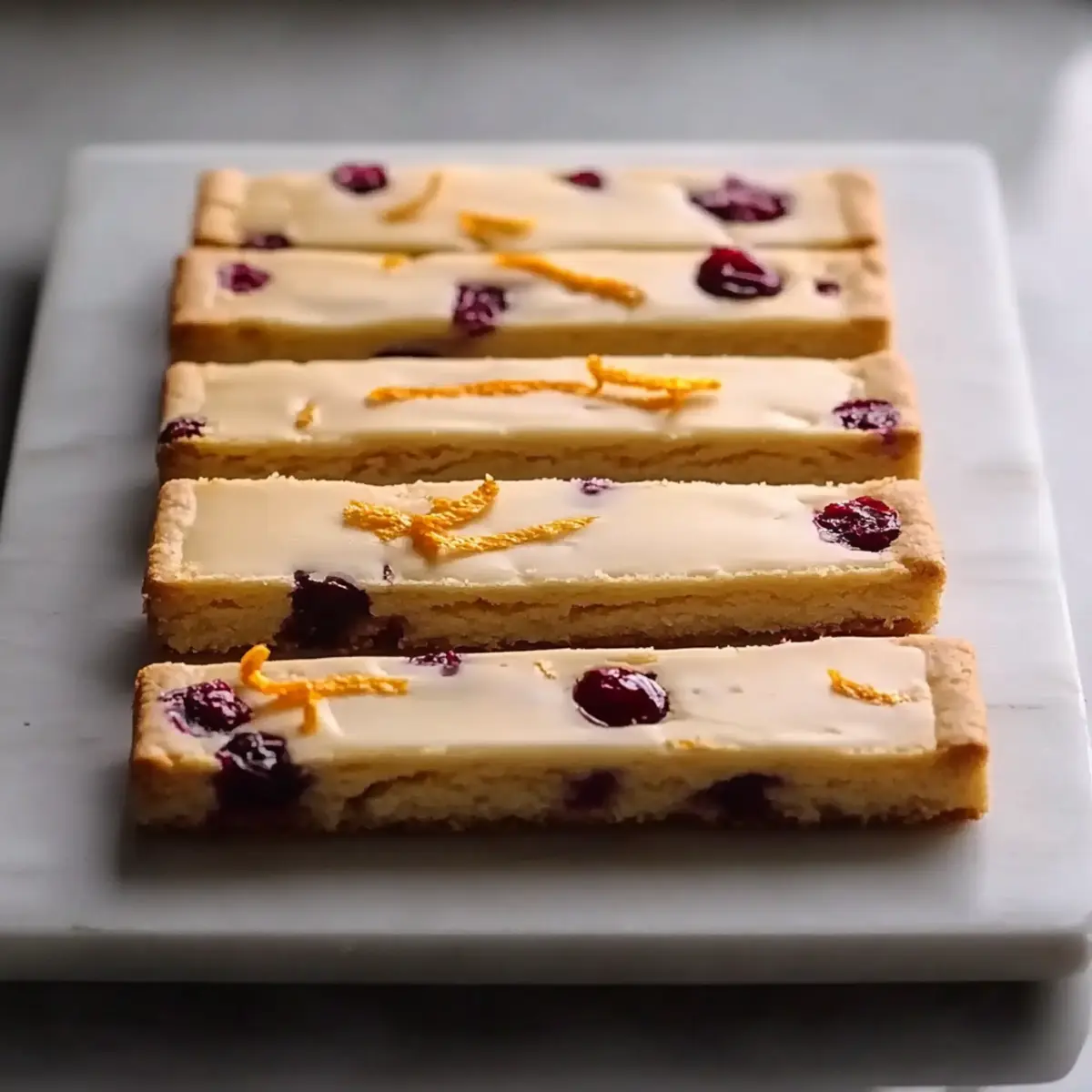 Orange Cranberry Shortbread Cookies