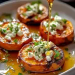Sweet Potato Rounds with Honey & Feta