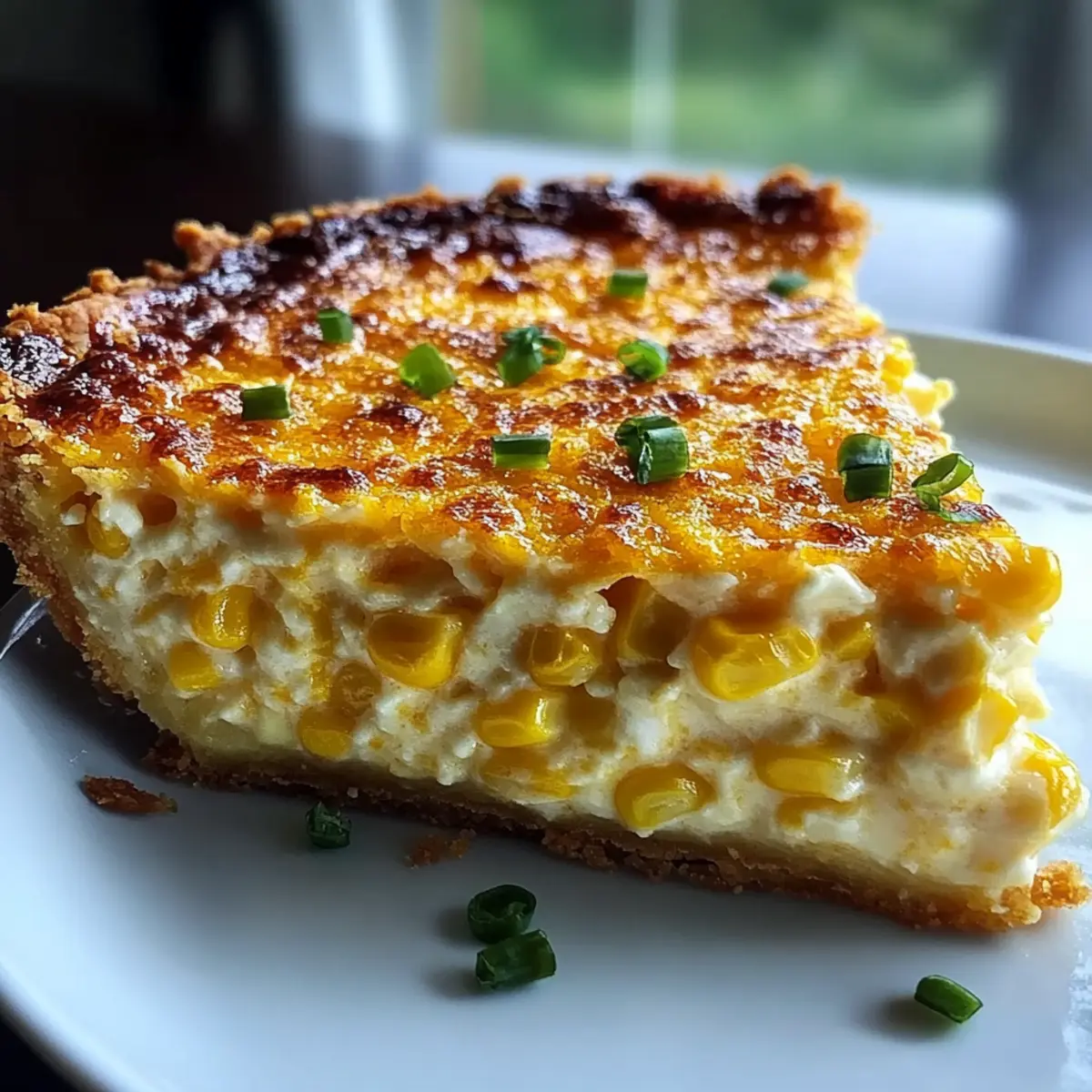 Cheddar Sweet Corn Pie