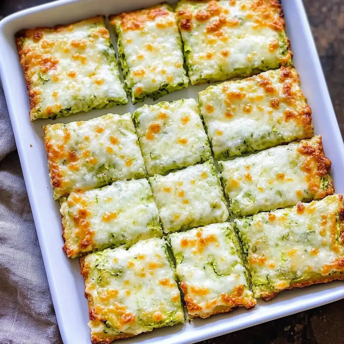 Cheesy Zucchini Breadsticks