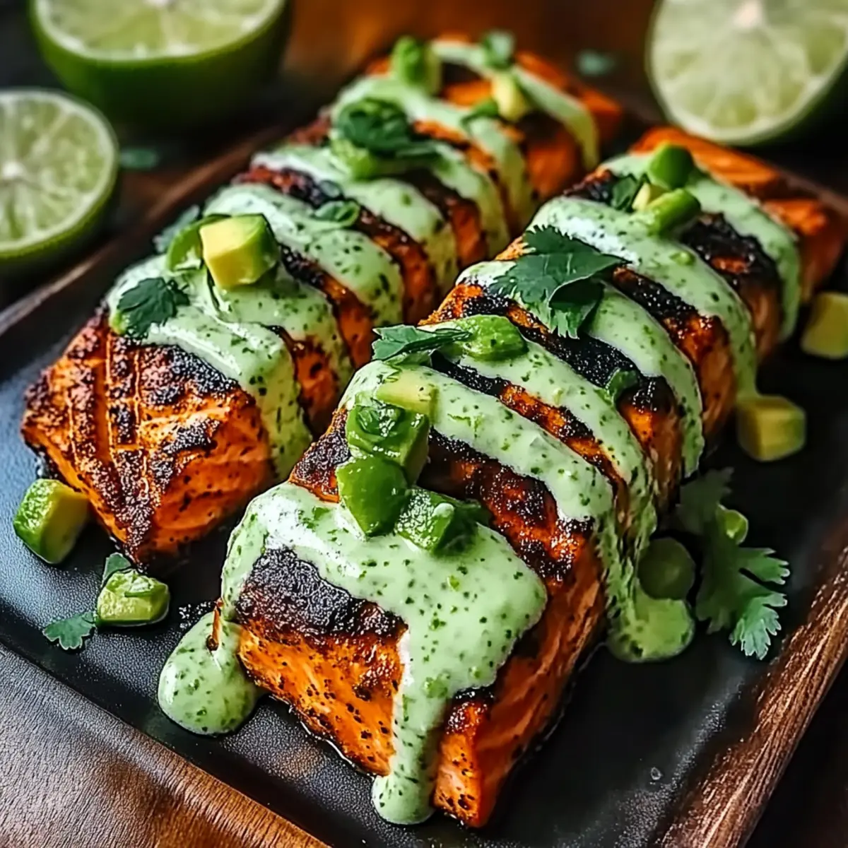 Cajun Salmon Avocado Lime