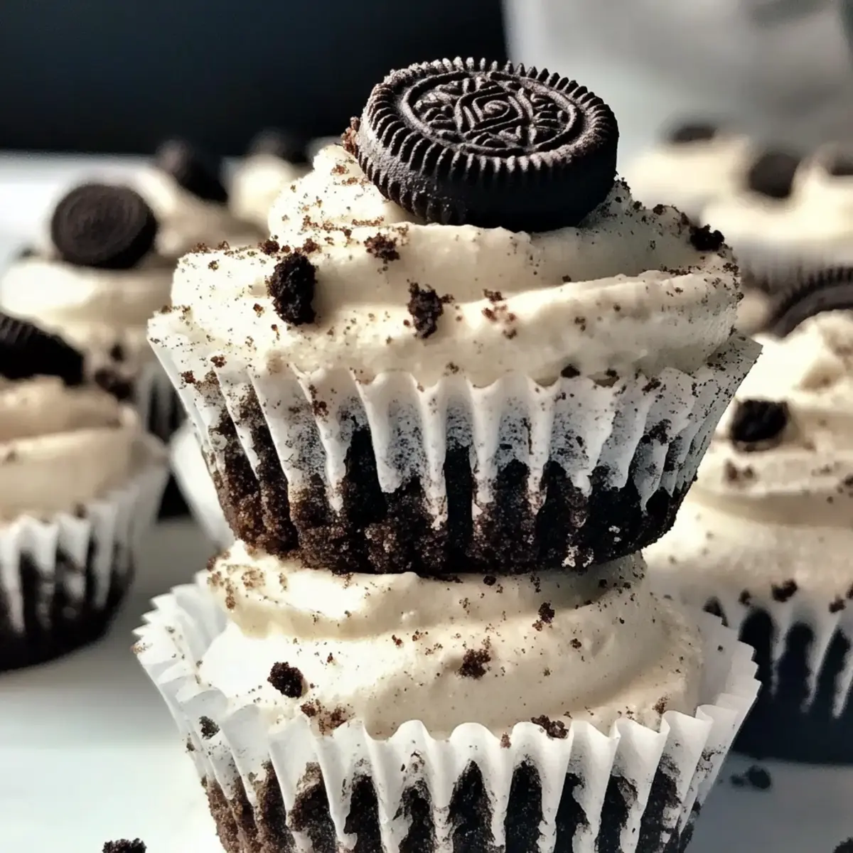 Healthy No-Bake Oreo Cheesecake