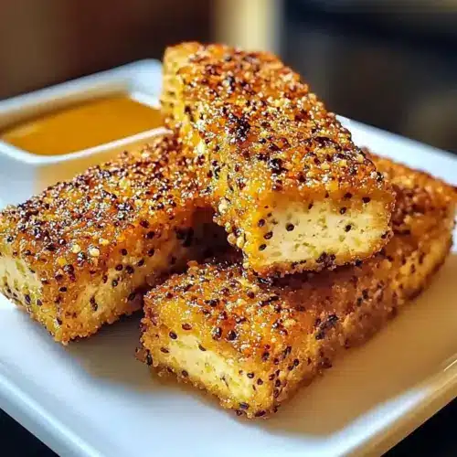 Crispy Baked Honey Mustard Tofu