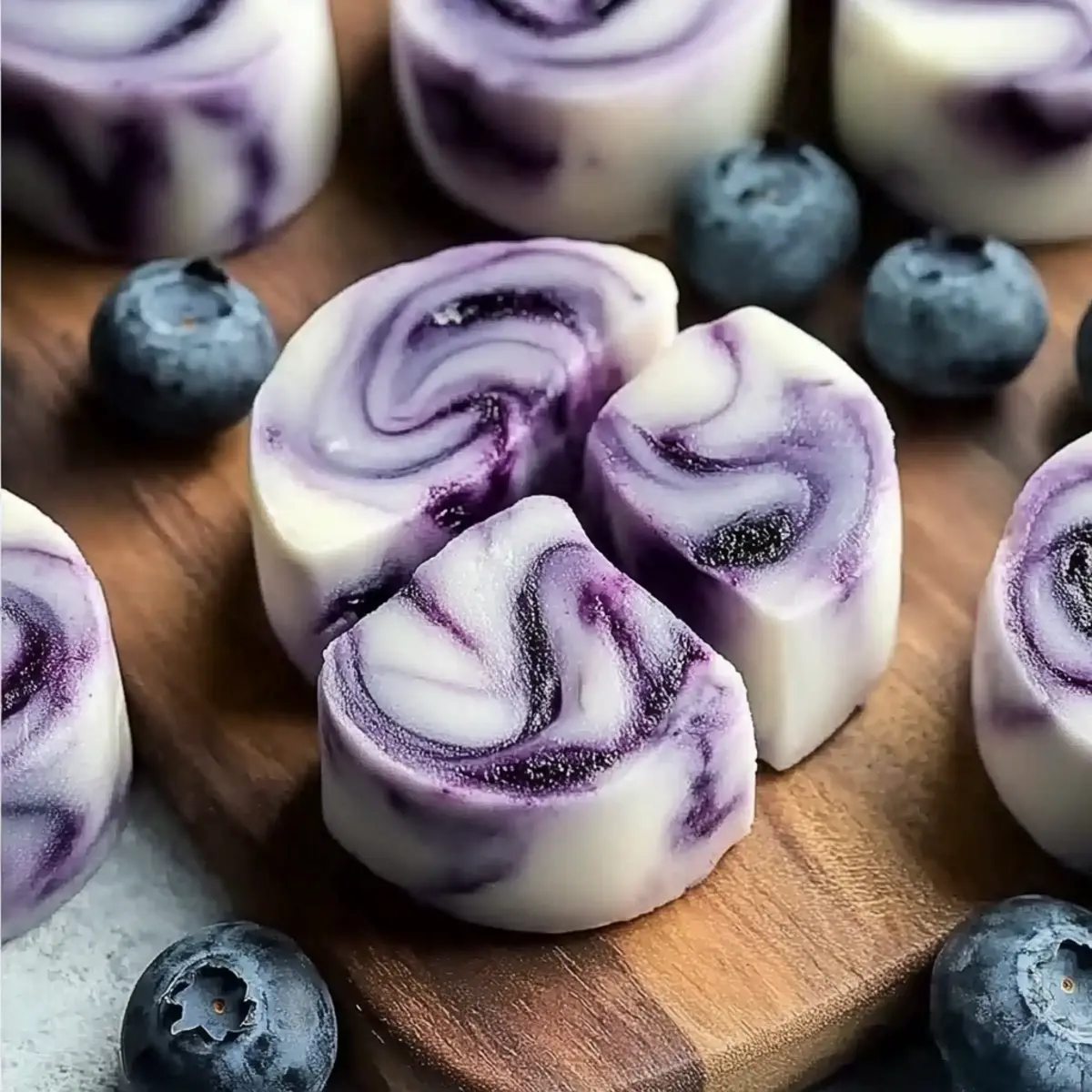 Blueberry Swirl Yogurt Bites