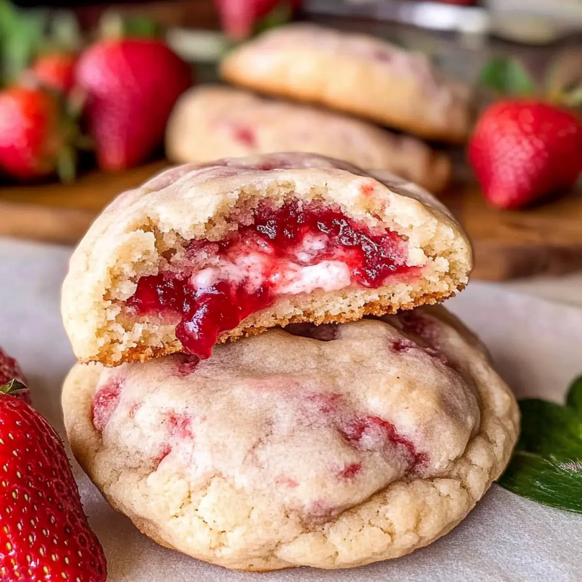 Strawberry Cheesecake Cookies