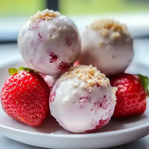 Strawberry Cheesecake Protein Balls