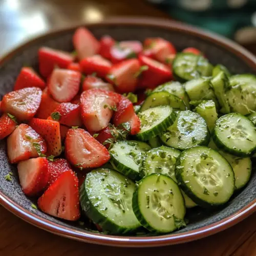 Cucumber Strawberry Salad