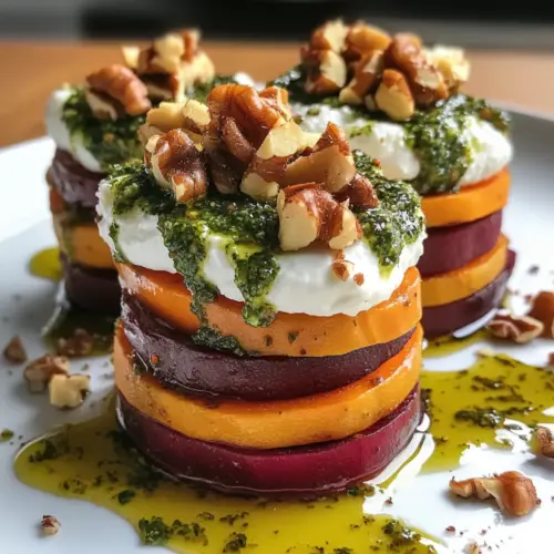 Sweet Potato & Beet Stacks