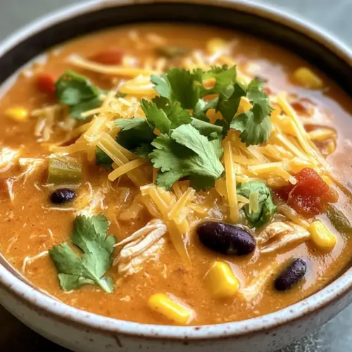Creamy Chicken Enchilada Soup