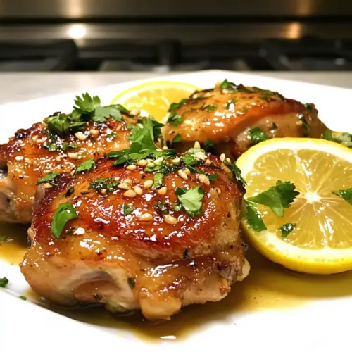 Garlic Lemon Chicken Thighs