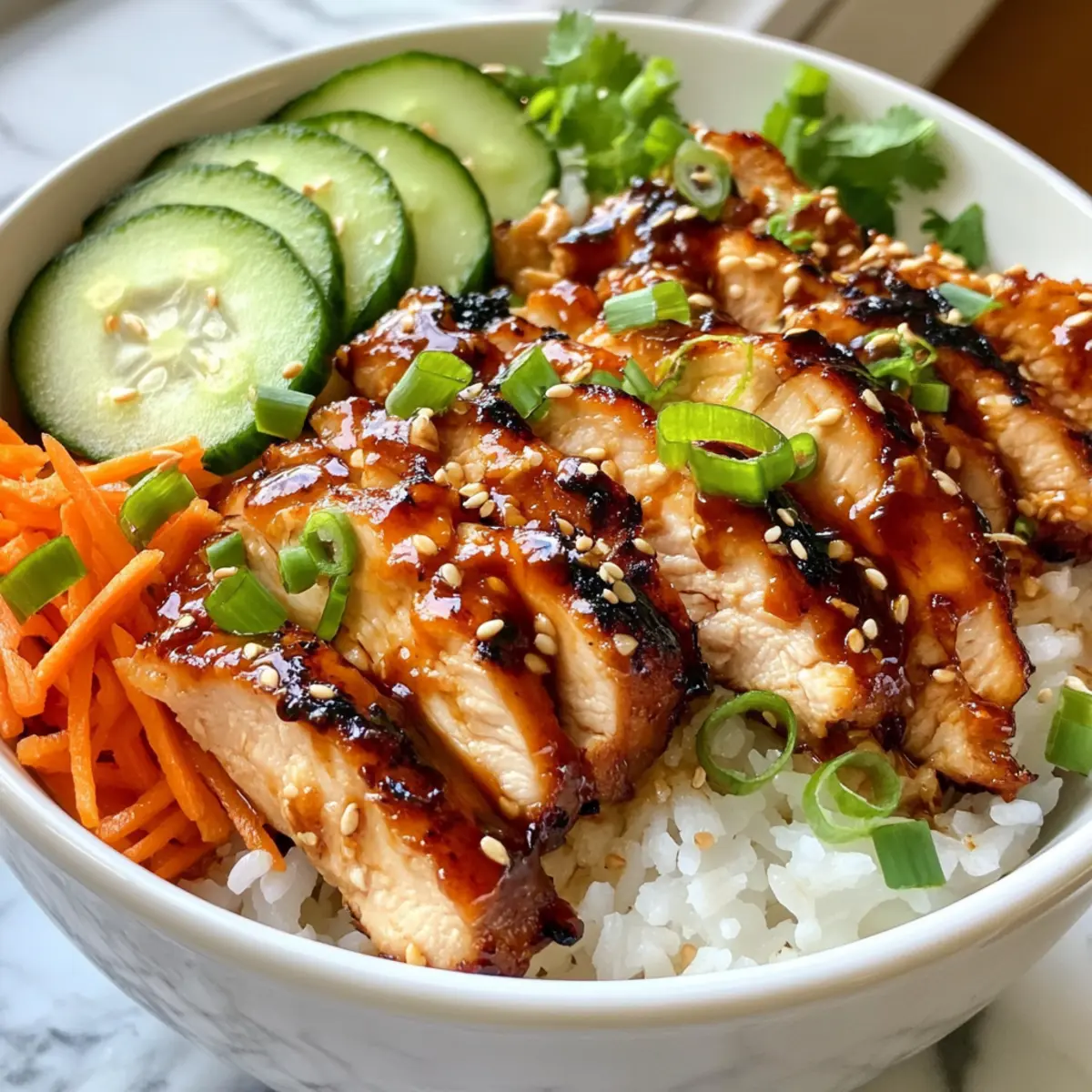 Korean BBQ Chicken Bowls