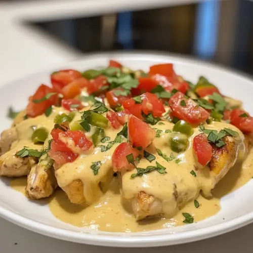 Mexican Chicken with Cheese Sauce