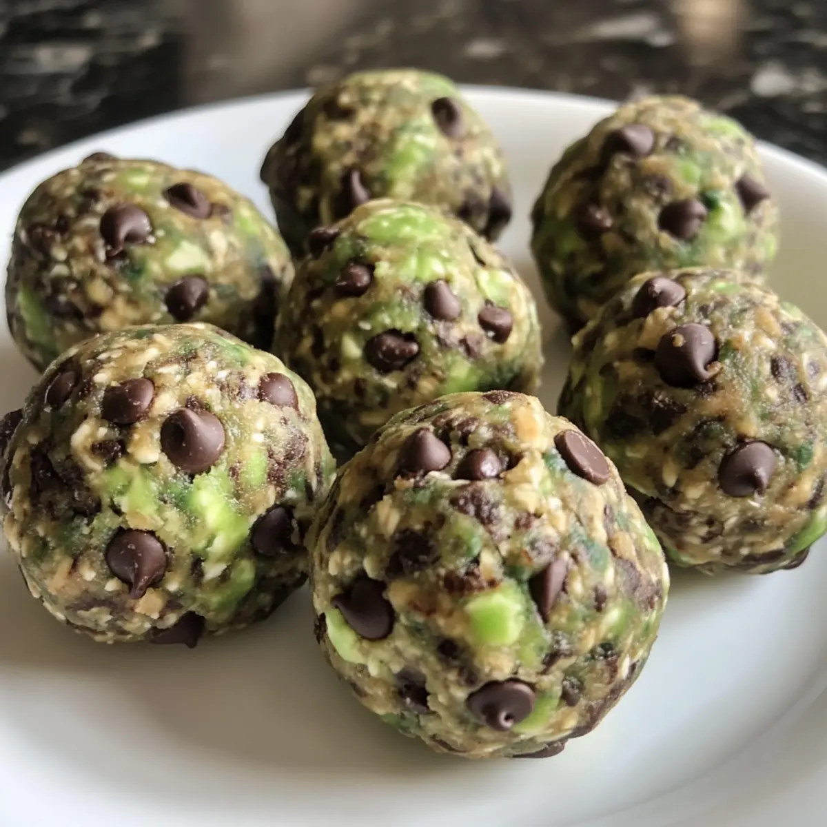 Mint Chocolate Chip Protein Balls