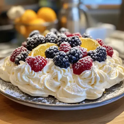 Mini Meringues with Lemon Curd