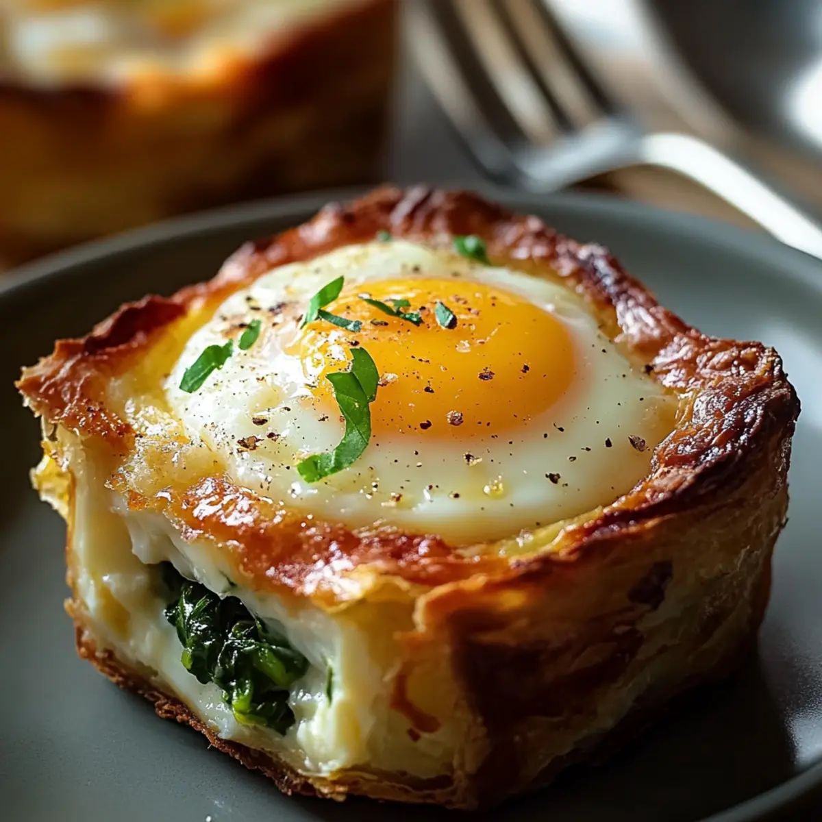 Baked Eggs Napoleon